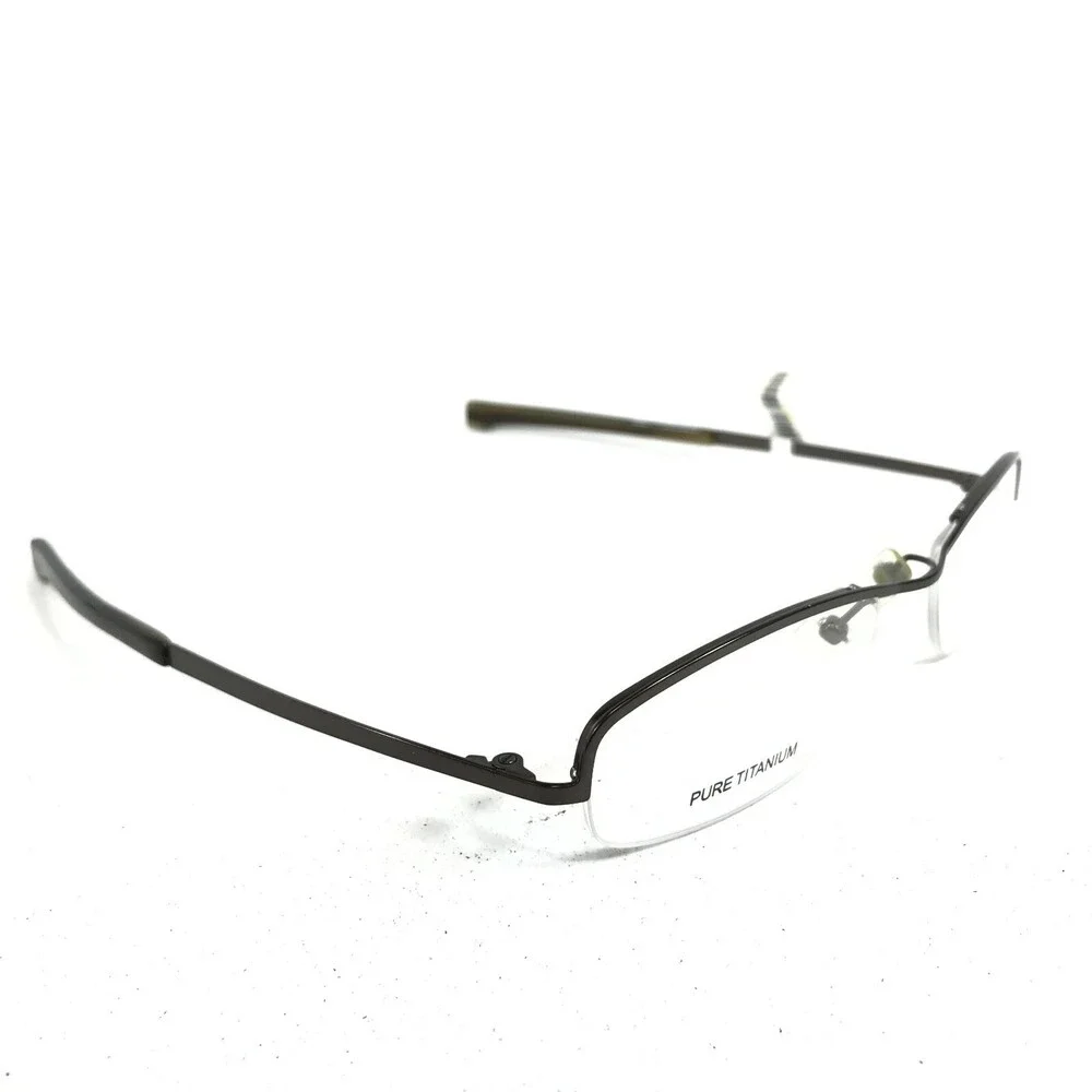 Freudenhaus Tim-Tim MCO Eyeglasses Frames Brown Gray Rectangular 51-19-125